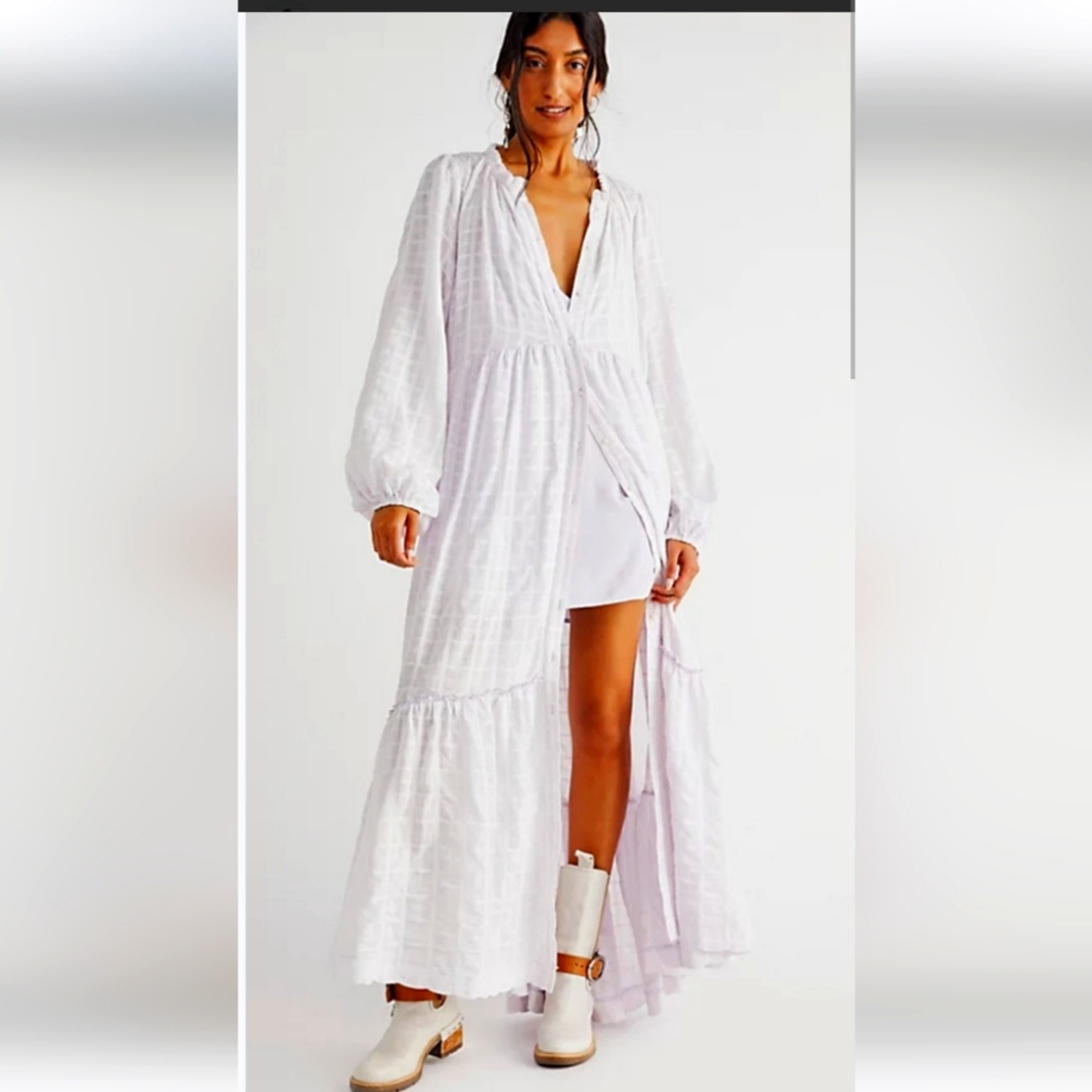 Free People Edie Maxi Dress in Lilac Frost NWT in package Sold Out XL X large